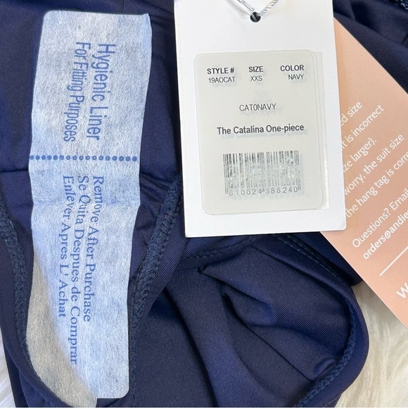 Andie Swim Catalina Blue One Piece Swimsuit XS XXS - Picture 12 of 13